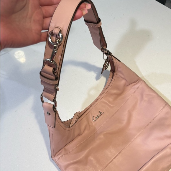 Coach Blush Pink Leather Hobo Bag - Picture 3 of 5